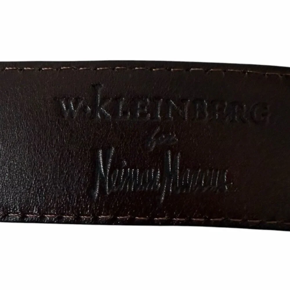 W.Kleinberg for Neiman Marcus Brown Leather Belt Men’s 40